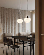Suspension Jouvence éclairage décoratif en verre transparent – Klaross