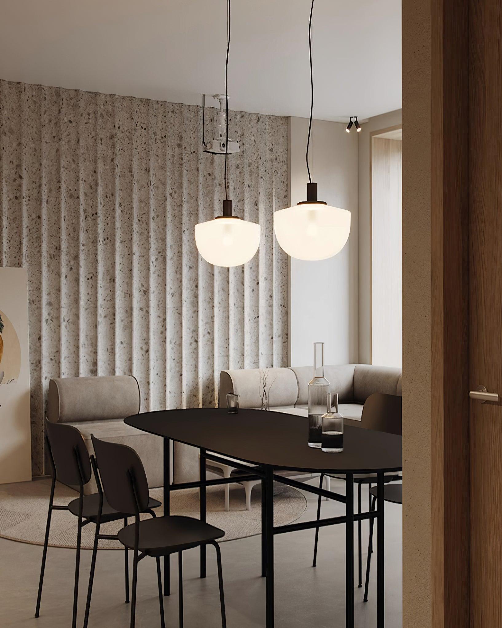 Suspension Jouvence éclairage décoratif en verre transparent – Klaross
