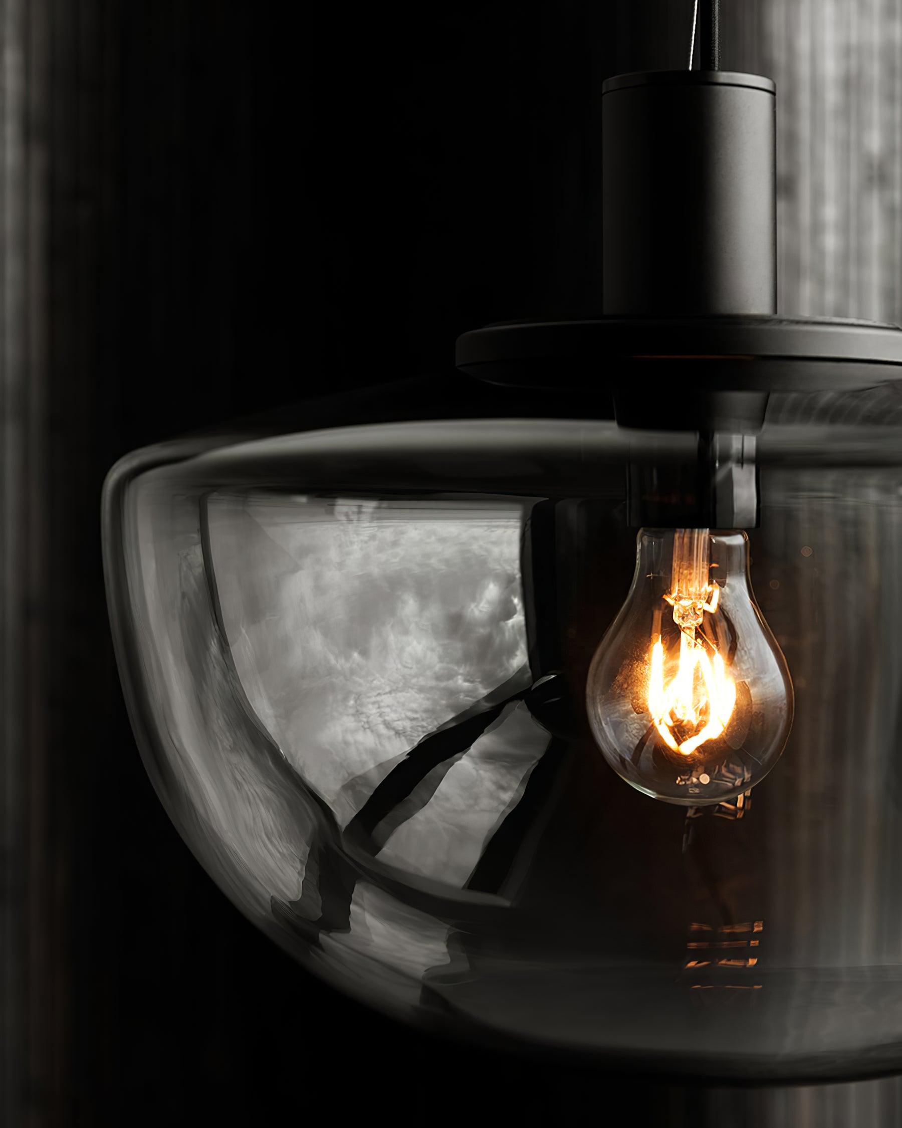 Suspension Jouvence éclairage design en verre transparent – Klaross