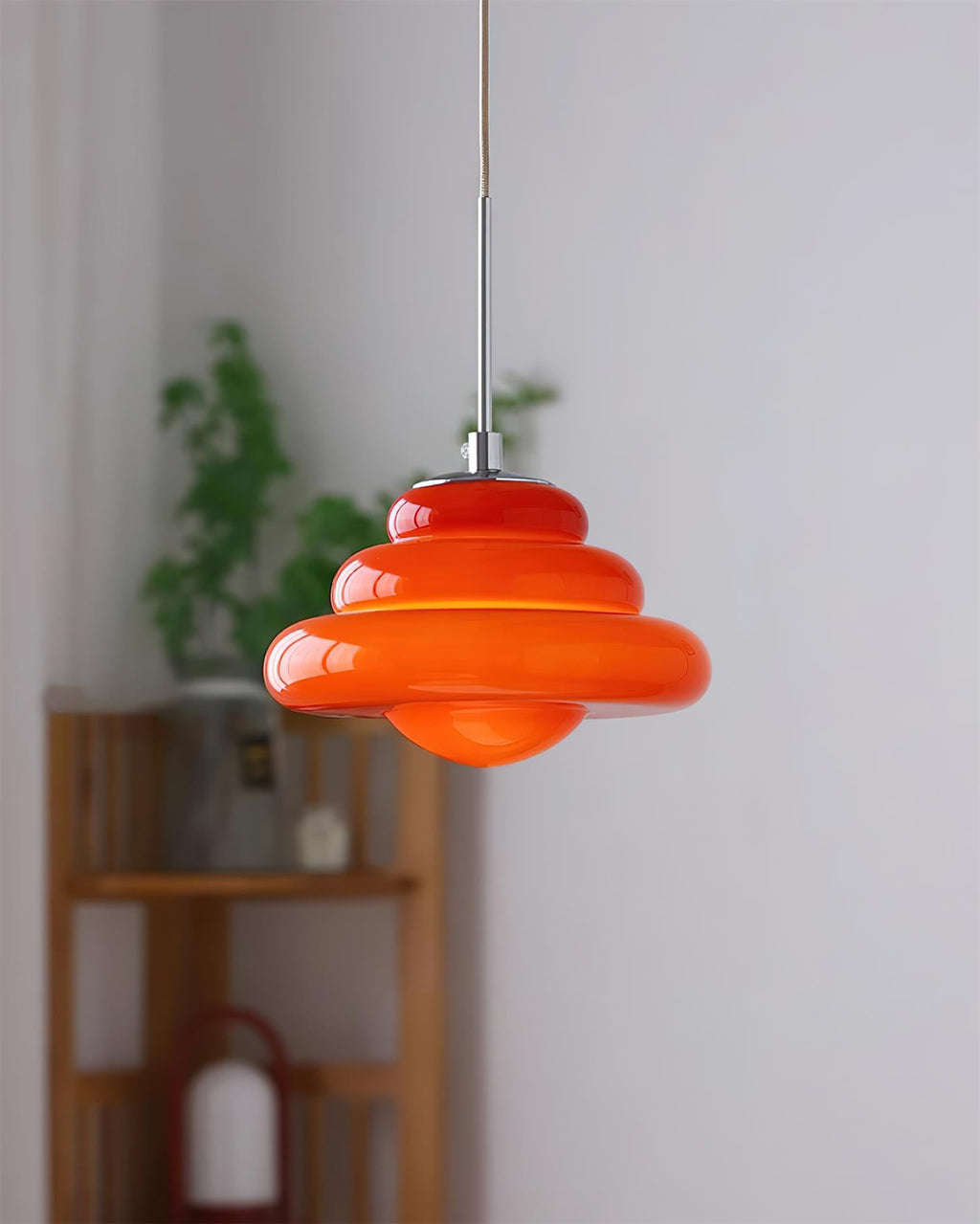 Suspension Séraphine vue de profil en verre – Klaross