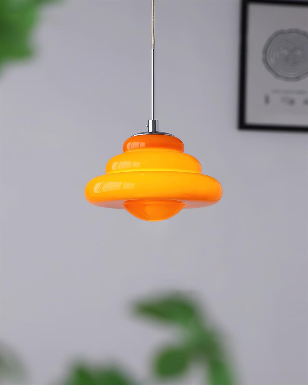 Suspension Séraphine luminaire contemporain en verre – Klaross