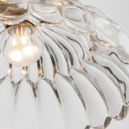 Suspension Tivoli vue de profil en verre transparent – Klaross