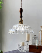 Suspension Tivoli éclairage décoratif en verre transparent – Klaross