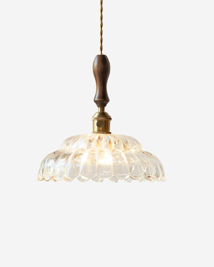 Suspension en verre transparent Tivoli, luminaire design pour salon et salle à manger – Klaross