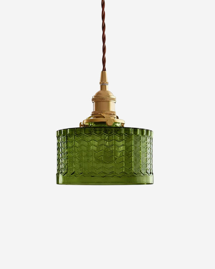 Suspension en verre texturé Rosalba, luminaire design pour chambre et salon – Klaross