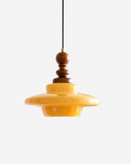 Suspension en verre Quintine, luminaire design pour salon et salle à manger – Klaross