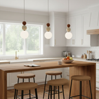 Suspension Lyra vue rapprochée en verre – Klaross