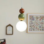 Suspension en verre Lyra vue détail finition, lampe suspendue design – Klaross