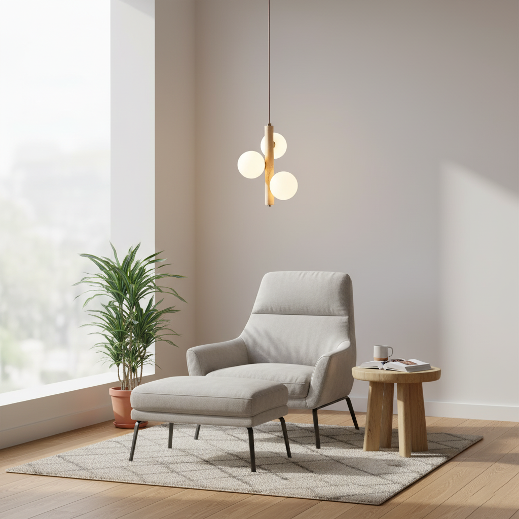 Suspension Viviana détail abat-jour en verre opalin – Klaross
