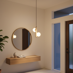 Suspension Viviana ambiance chaleureuse en verre opalin – Klaross