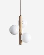 Suspension en verre opalin Viviana, luminaire design pour cuisine et salle à manger – Klaross