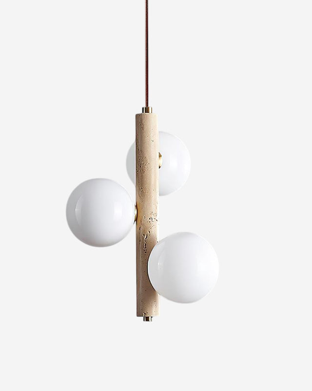 Suspension en verre opalin Viviana, luminaire design pour cuisine et salle à manger – Klaross