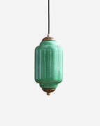 Suspension en verre cannelé Donatella, luminaire design pour salon et entrée – Klaross