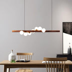 Suspension nordique WOXEN en verre – luminaire design salon – Klaross