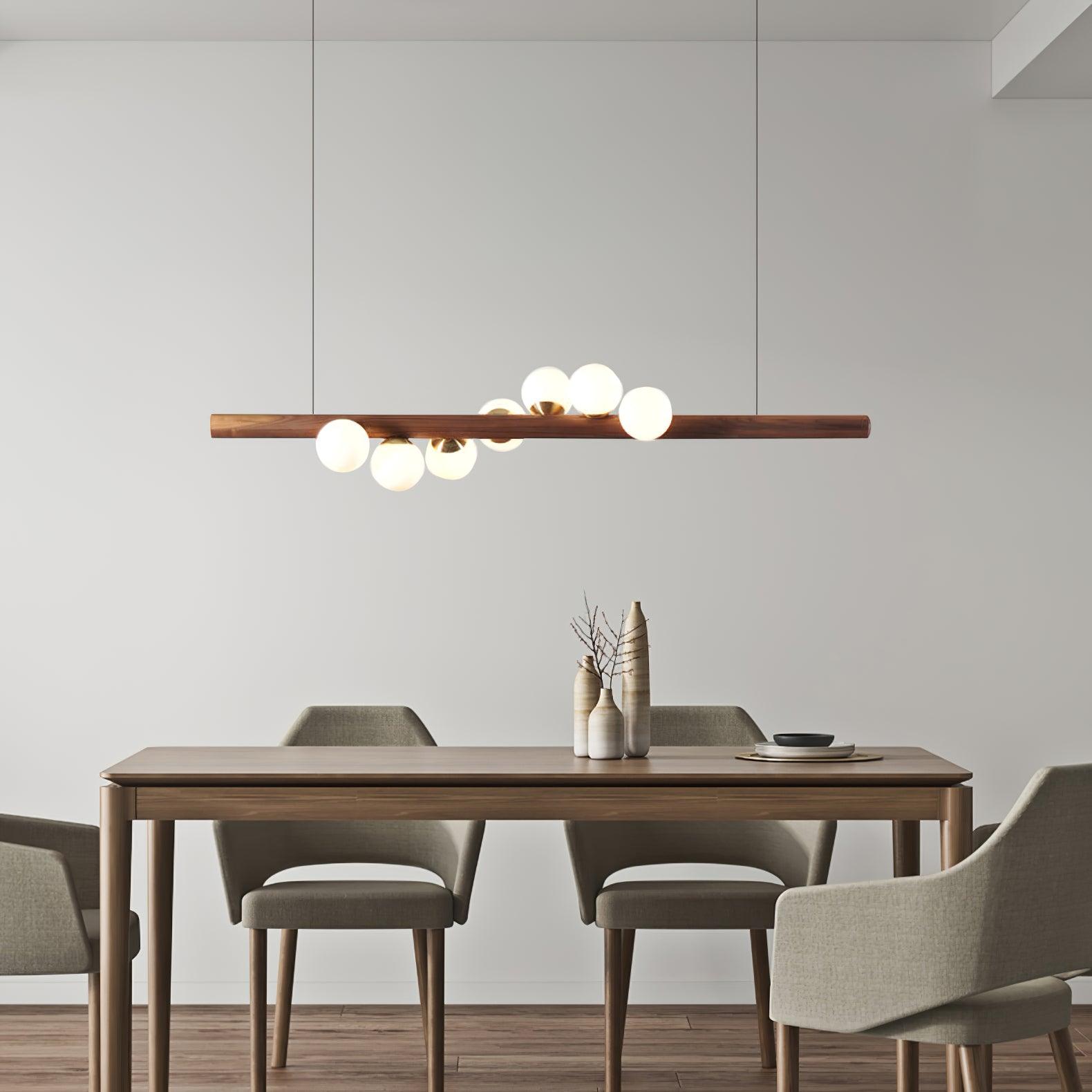 Suspension nordique WOXEN en verre – luminaire design salon – Klaross
