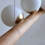 Suspension nordique WOXEN en verre – luminaire design salon – Klaross