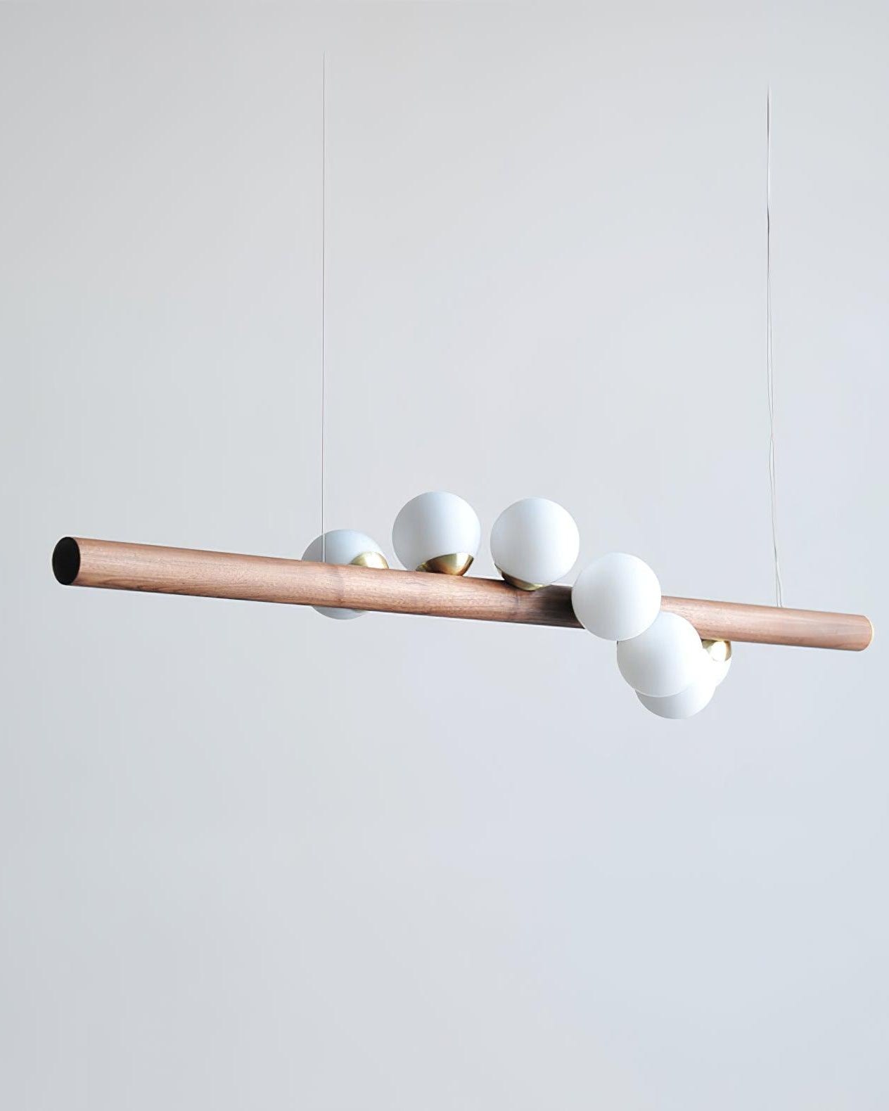Suspension nordique WOXEN en verre – luminaire design salon – Klaross