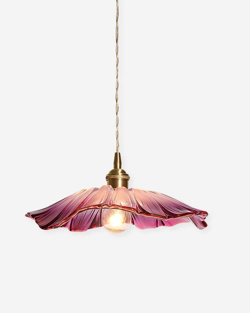 Suspension en verre transparent Wistéria, luminaire design pour chambre et salon – Klaross