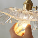 Suspension Wistéria luminaire suspendu en verre transparent – Klaross