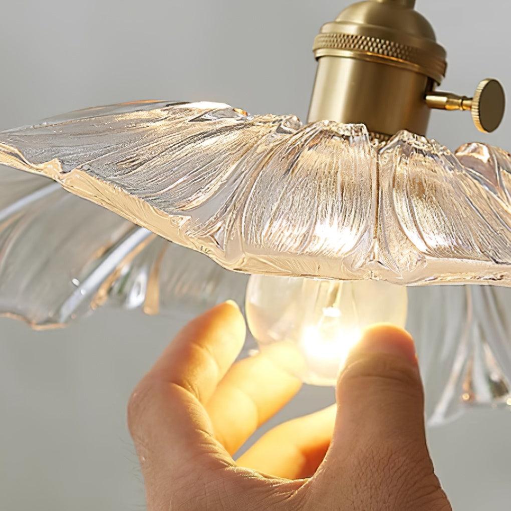 Suspension Wistéria luminaire suspendu en verre transparent – Klaross