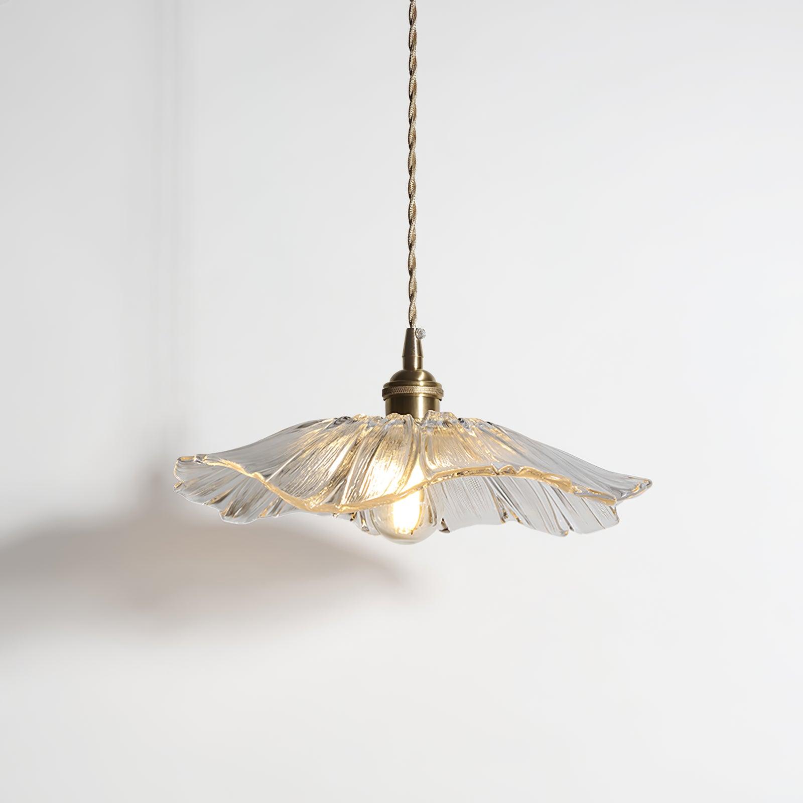 Suspension Wistéria mise en situation en verre transparent – Klaross