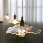 Suspension Wistéria éclairage décoratif en verre transparent – Klaross