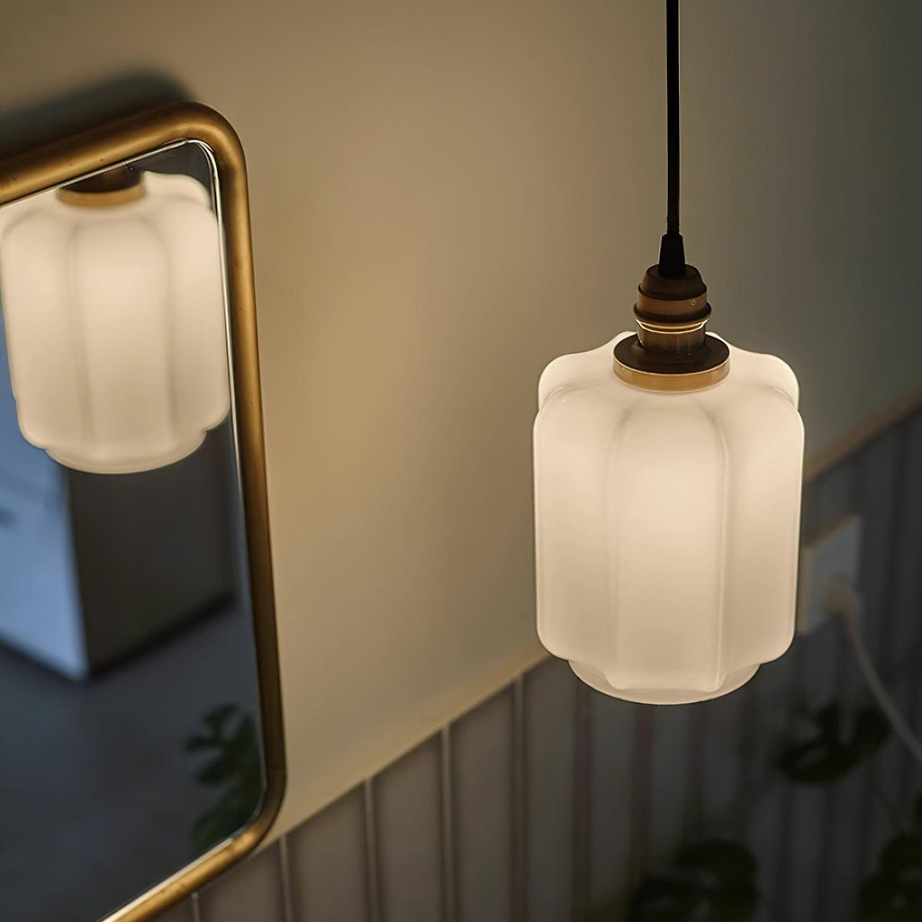 Suspension Carmina vue rapprochée en verre – Klaross
