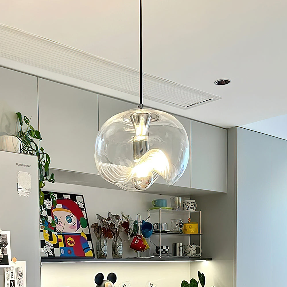 Suspension Miranda luminaire suspendu en verre transparent – Klaross