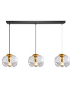 Suspension Miranda ambiance chaleureuse en verre transparent – Klaross