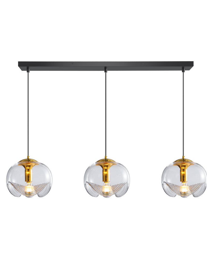 Suspension Miranda ambiance chaleureuse en verre transparent – Klaross