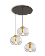 Suspension Miranda détail matière verre en verre transparent – Klaross