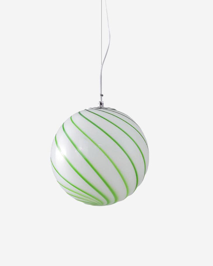 Suspension en verre soufflé à la main Pénélope, luminaire design pour salon et entrée – Klaross