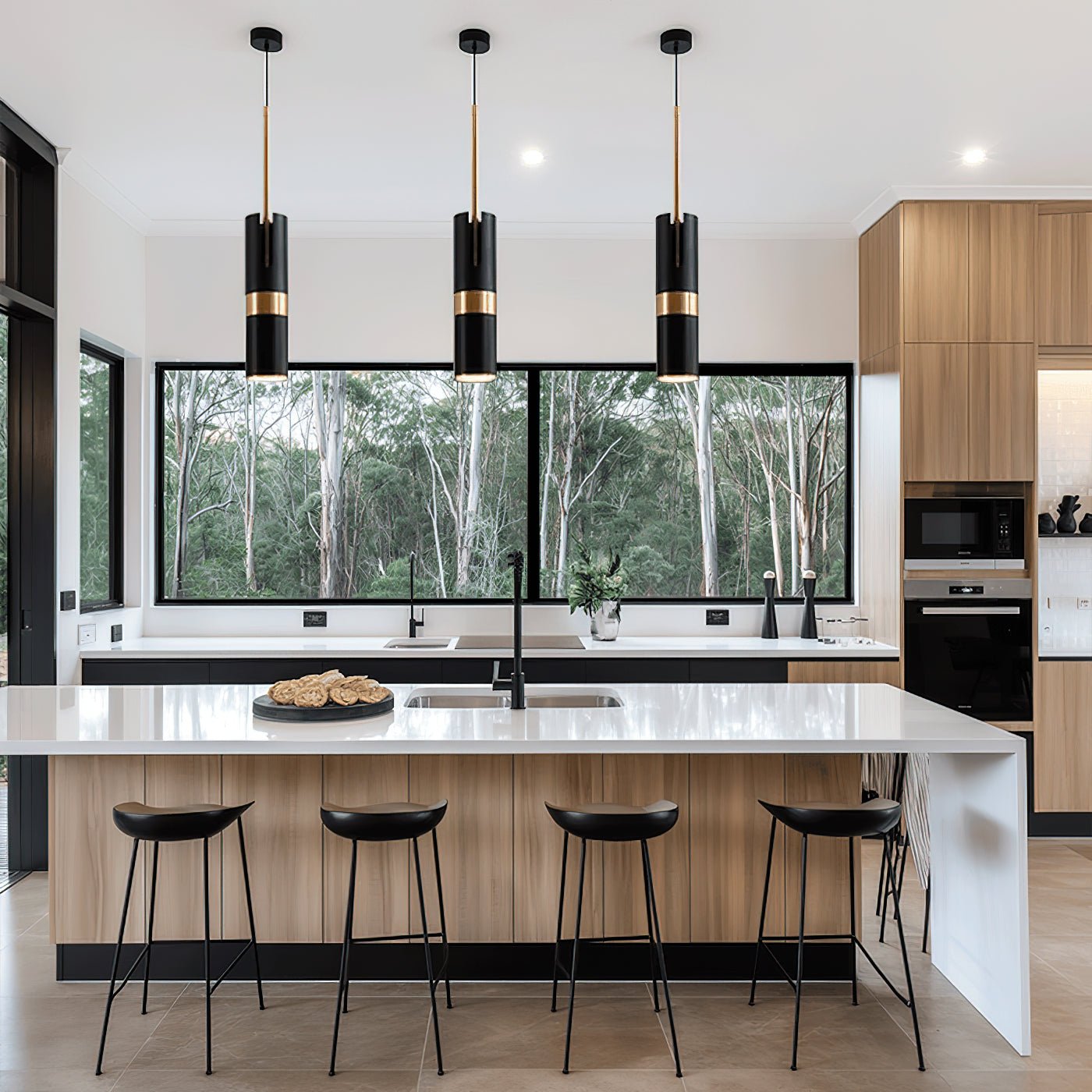 Suspension moderne ZAXON en aluminium – luminaire design cuisine – Klaross