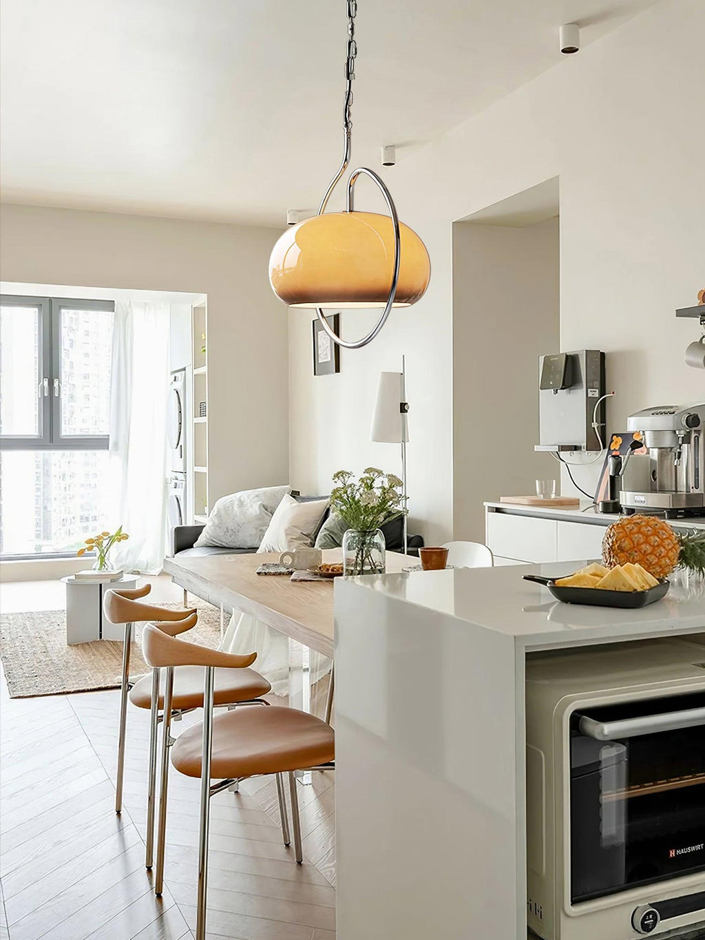 Suspension design MOXEL en verre – luminaire design cuisine – Klaross