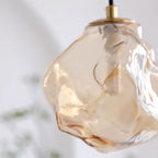 Suspension Diamanta ambiance chaleureuse en verre ambré – Klaross