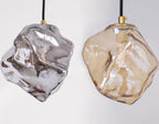 Suspension Diamanta détail matière verre en verre ambré – Klaross