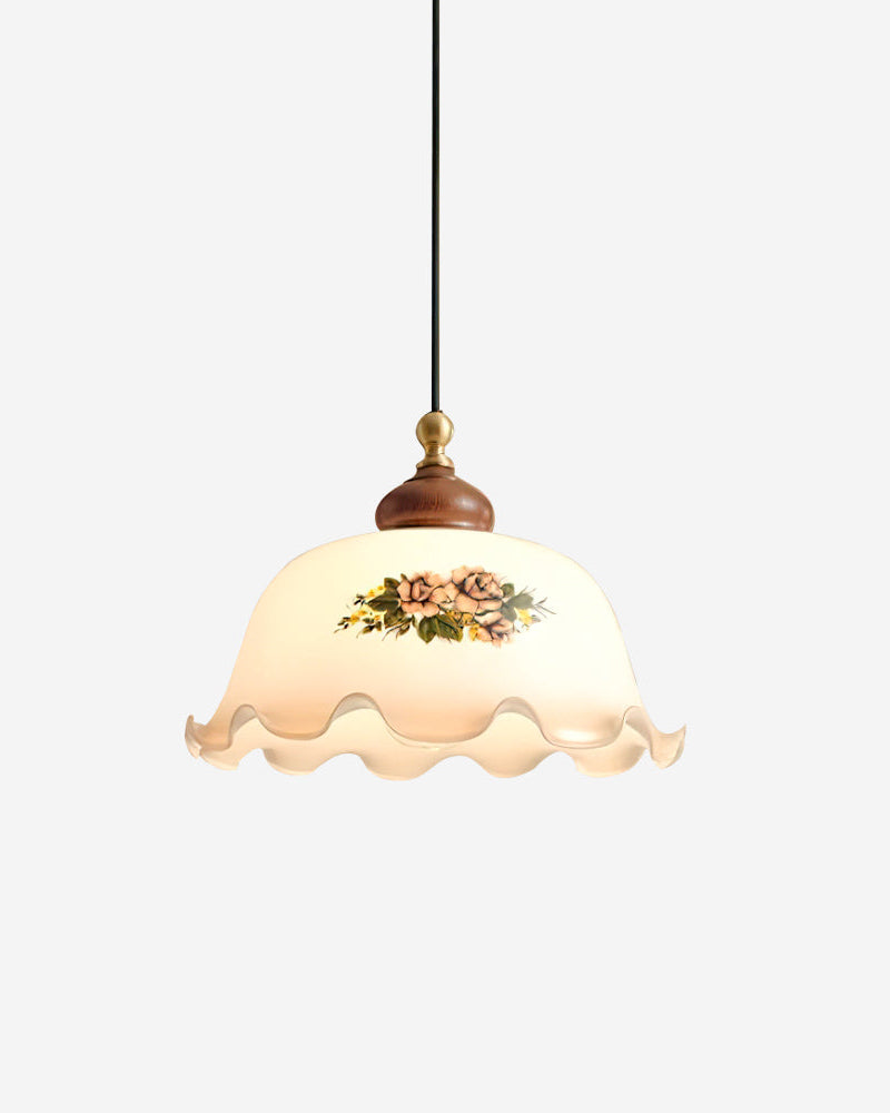 Suspension en verre dépoli Estelle, luminaire design pour salon et salle à manger – Klaross