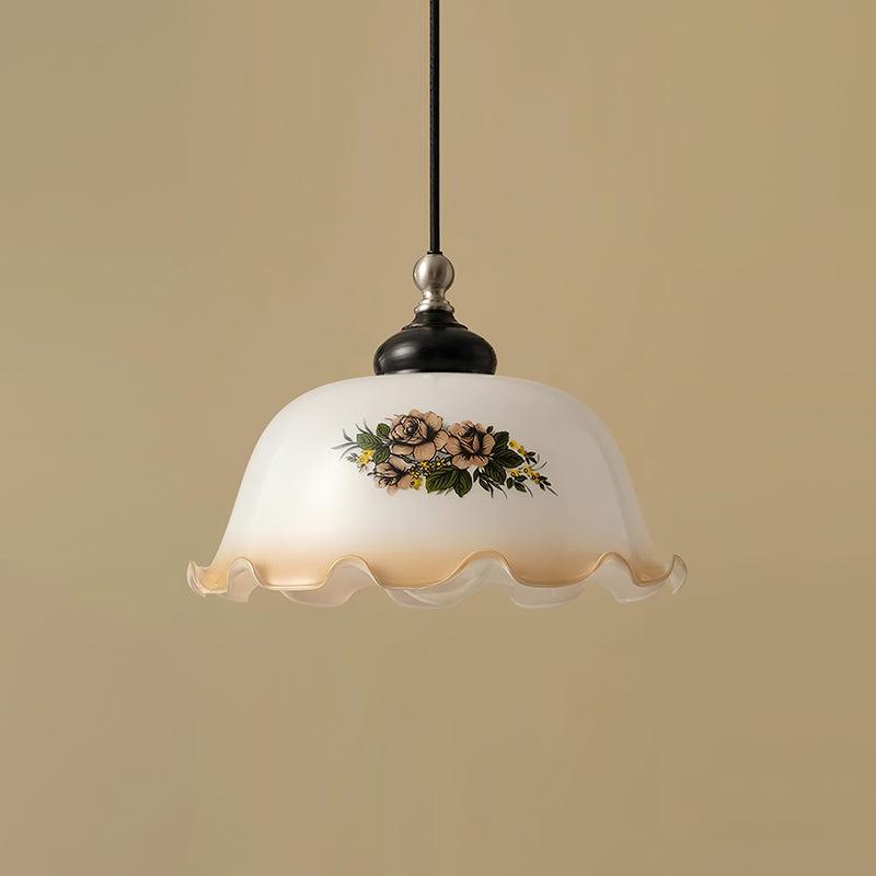 Suspension Estelle luminaire contemporain en verre dépoli – Klaross