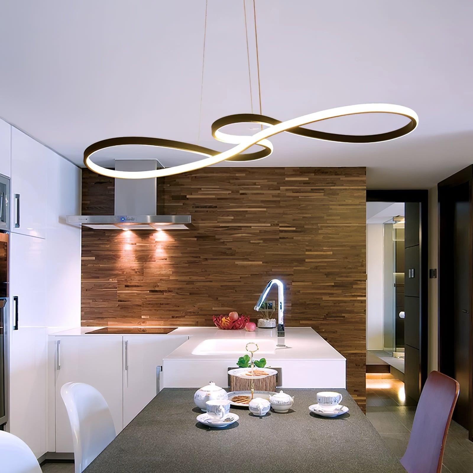 Suspension minimaliste EVOXE en aluminium – luminaire design salon – Klaross