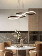 Suspension minimaliste EVOXE en aluminium – luminaire design salon – Klaross