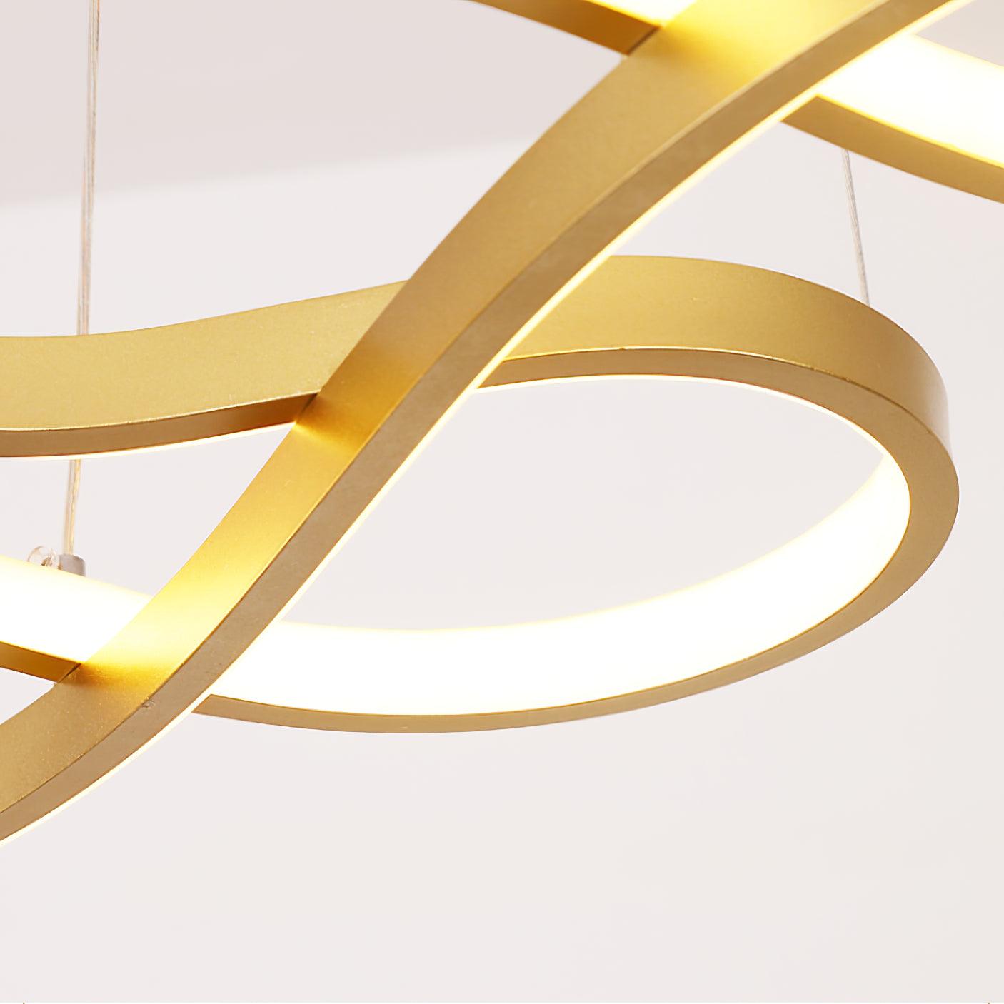 Suspension minimaliste EVOXE en aluminium – luminaire design salon – Klaross