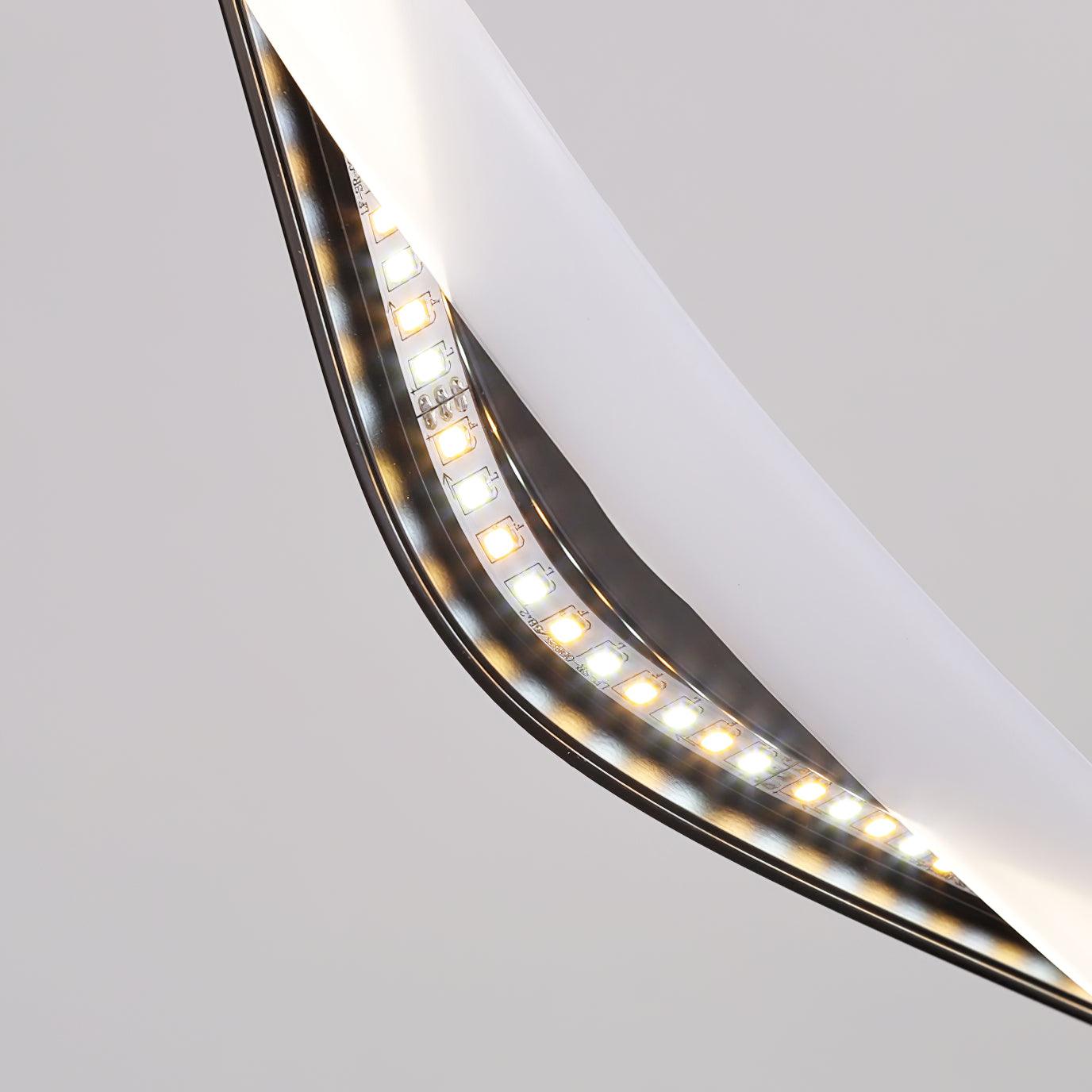 Suspension minimaliste EVOXE en aluminium – luminaire design salon – Klaross