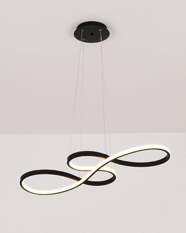 Suspension minimaliste EVOXE en aluminium – luminaire design salon – Klaross