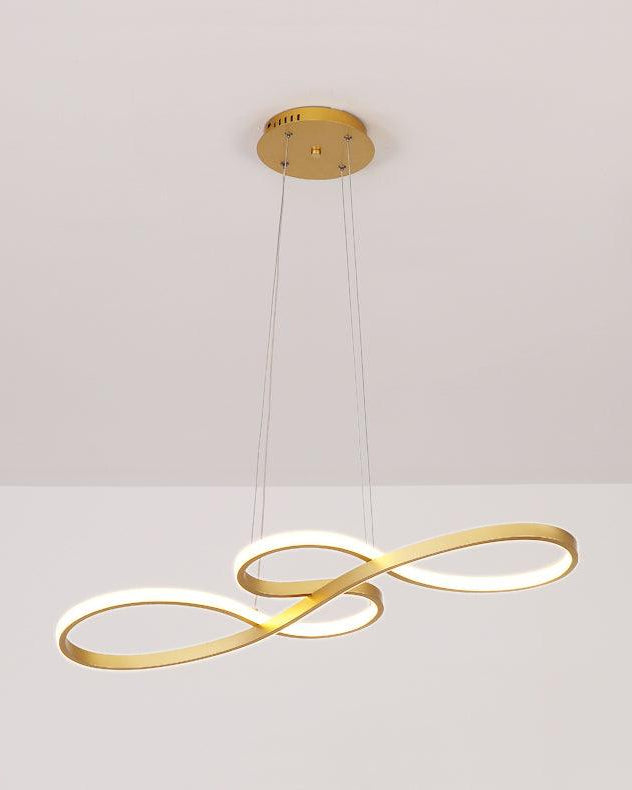 Suspension minimaliste EVOXE en aluminium – luminaire design salon – Klaross