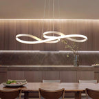 Suspension minimaliste EVOXE en aluminium – luminaire design salon – Klaross