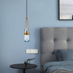 Suspension minimaliste DROXE en verre – luminaire design salon – Klaross