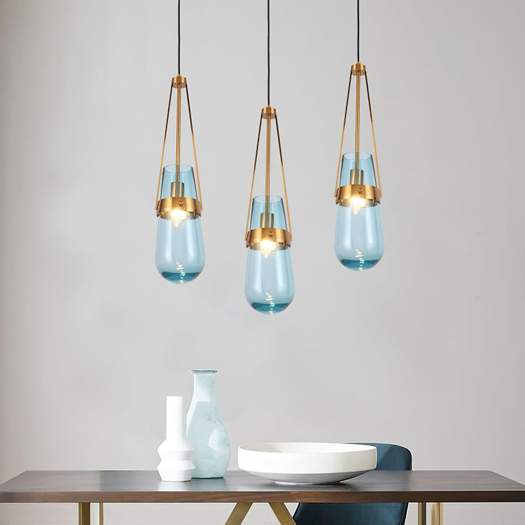 Suspension minimaliste DROXE en verre – luminaire design salon – Klaross