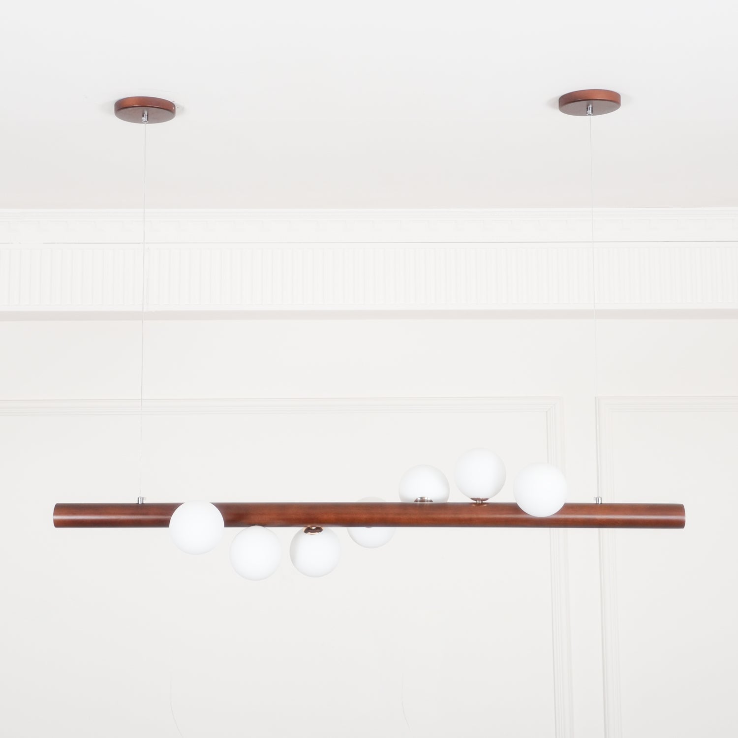 Suspension nordique WOXEN en verre – luminaire design salon – Klaross