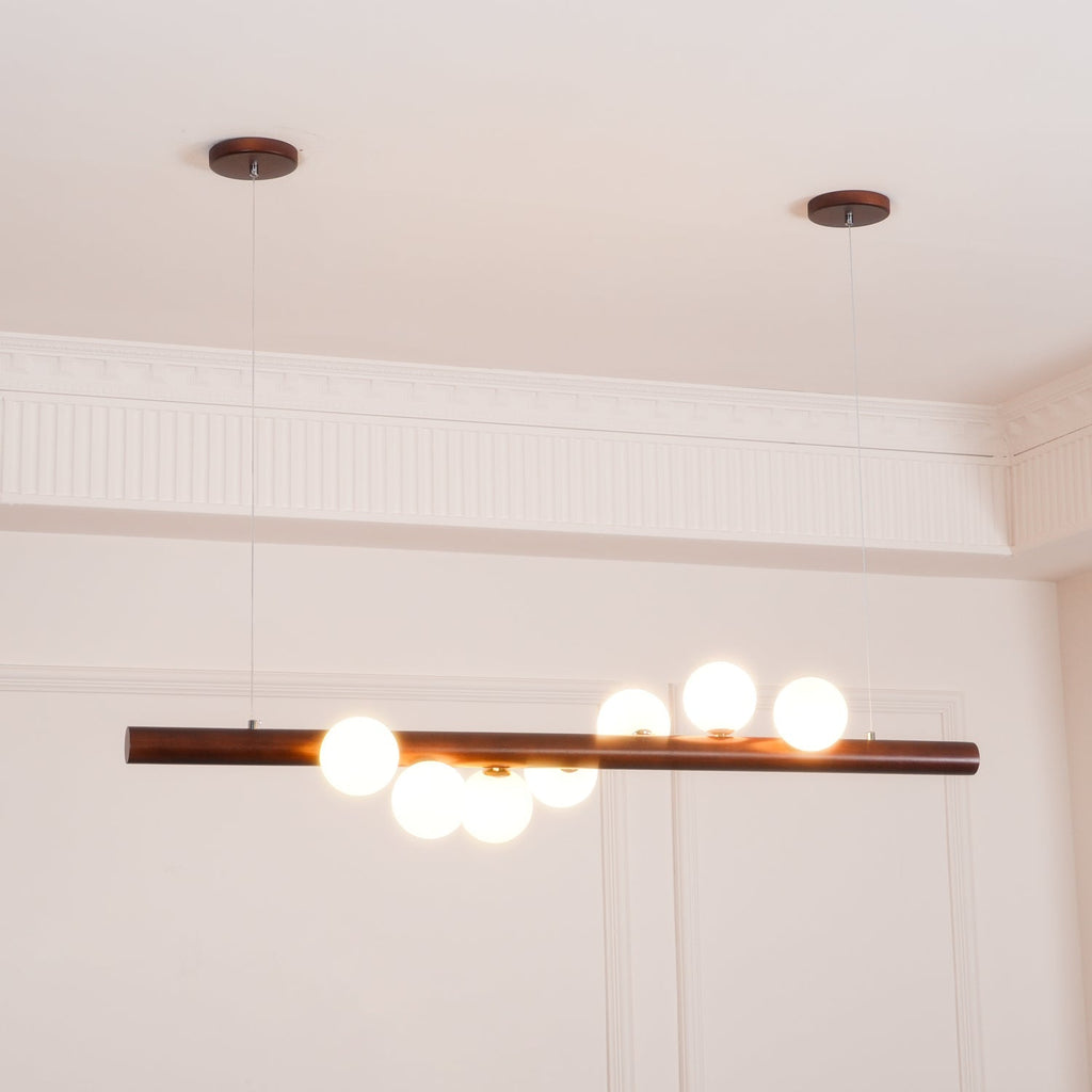 Suspension nordique WOXEN en verre – luminaire design salon – Klaross