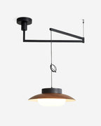 Suspension en verre opalin Hortense, luminaire design pour salon et salle à manger – Klaross